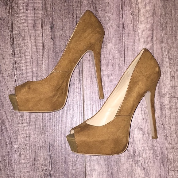 Tan Suede Platforms - Picture 4 of 4